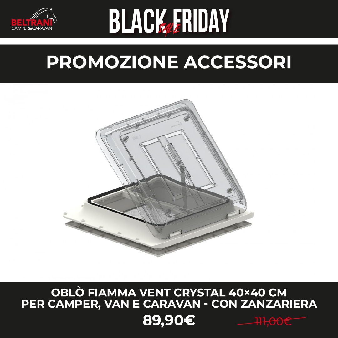 Oblò Vent Crystal 40x40 Fiamma